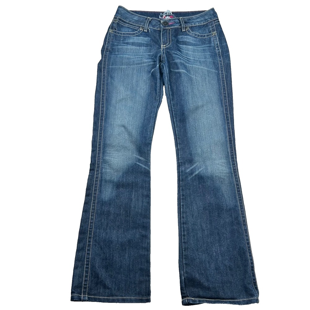 Wrangler Jeans Womens 5/6 x 34 Premium Patch Boot Cut Western Cowboy Retro